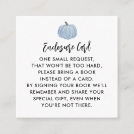 Blue Pumpkin Boy Baby Dusche Begleitkarte