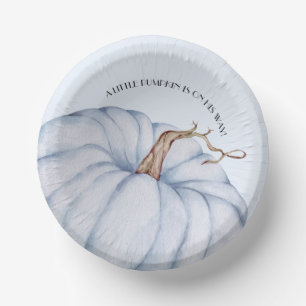 Blue Pumpkin Boy Baby Dusche Pappteller