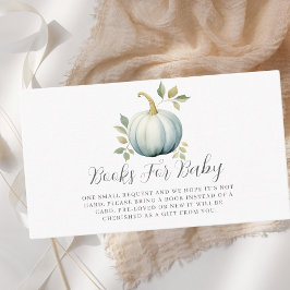 Blue Pumpkin Boy Books for Baby Shooter Begleitkarte