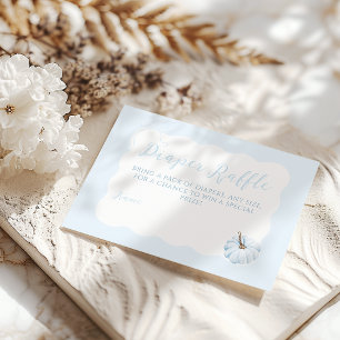 Blue Pumpkin Es ist eine junge, moderne Fall Baby Begleitkarte