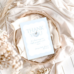 Blue Pumpkin Es ist eine junge, moderne Fall Baby  Dankeskarte