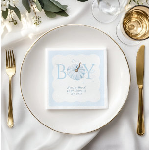 Blue Pumpkin Es ist eine junge, moderne Fall Baby  Serviette