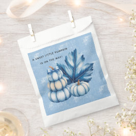 Blue Pumpkin und Leaf Boy Baby Dusche Geschenktütchen