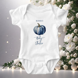 Blue Pumpkin Watercolor Baby Boy Showdusche T - Sh Strampler