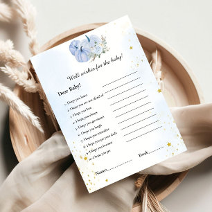 Blue Pumpkin wünscht sich für das Baby Duschgame C Einladung