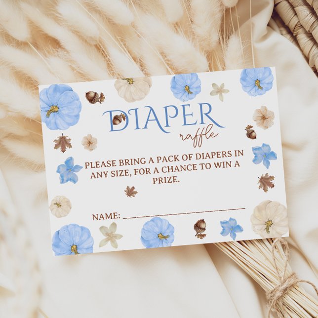 Blue Pumpkins Blume Kinderduschmaschine Windelwann Begleitkarte (Von Creator hochgeladen)