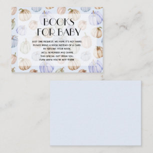 Blue Pumpkins Boy Baby Buy Request Begleitkarte