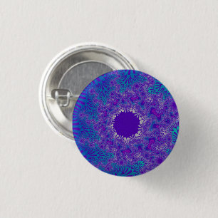 Blue Purity Sunburst Button