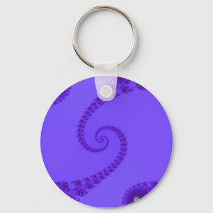 Blue Purple Double Spiral Keychain Schlüsselanhänger