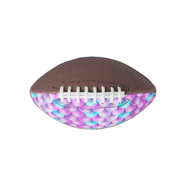 Blue Purple Holographic mermaid pattern Football (Vorderseite)
