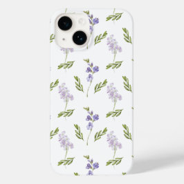Blue Purple Watercolor Wildflower  Case-Mate iPhone 14 Hülle