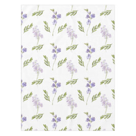 Blue Purple Watercolor Wildflower  Tischdecke