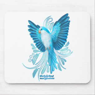 Blue Quaker Parrot Mousepad