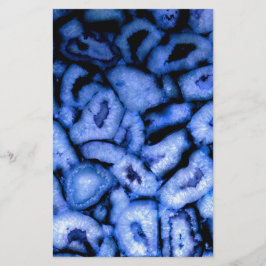 Blue Quartz Agate Geodes Briefpapier
