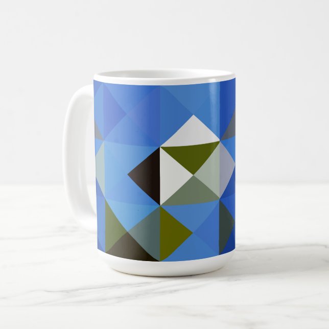 Blue Quilt Tasse Cup (Vorderseite Links)
