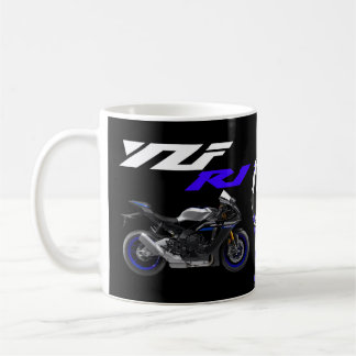 Blue R1 Sportsbike Motorrad Kaffeetasse