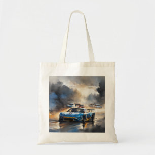 Blue Race Auto mit Sun Rising Tragetasche