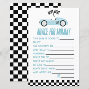 Blue Race Car Advice Baby Shooting Game Activity