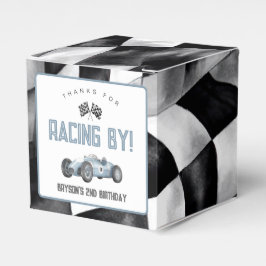 Blue Race Car Geburtstagsparty Geschenkschachtel