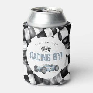 Blue Race Car Geburtstagsparty kann die Gunst des  Dosenkühler