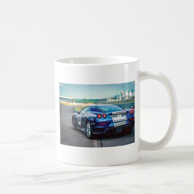 Blue Race Car Tasse (Rechts)