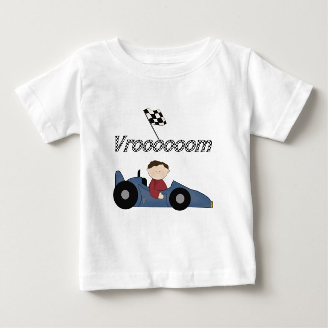 Blue Race Car Tshirts und Geschenke (Vorderseite)