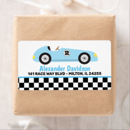 Blue Racecar Racing Vintag Race Car Shipping