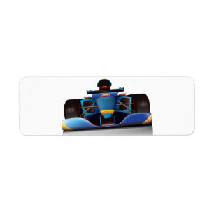 Blue Racing Car