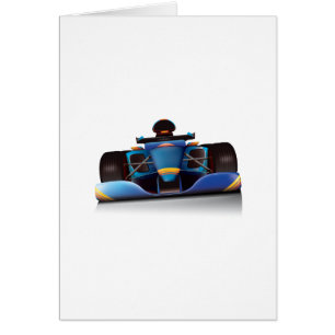 Blue Racing Car