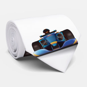 Blue Racing Car Krawatte