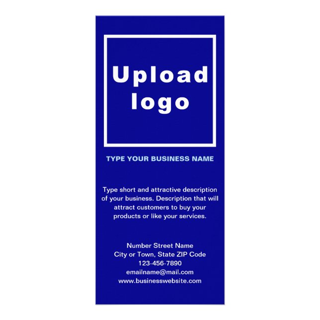 Blue Rack Card Werbekarte (Vorne)