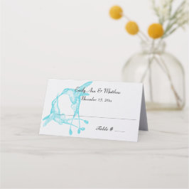 Blue Radiance Hummingbird Hochzeiten Platzkarten