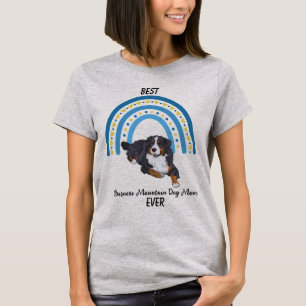 Blue Rainbow Best Bernese Mountain Hund Mama T - S T-Shirt