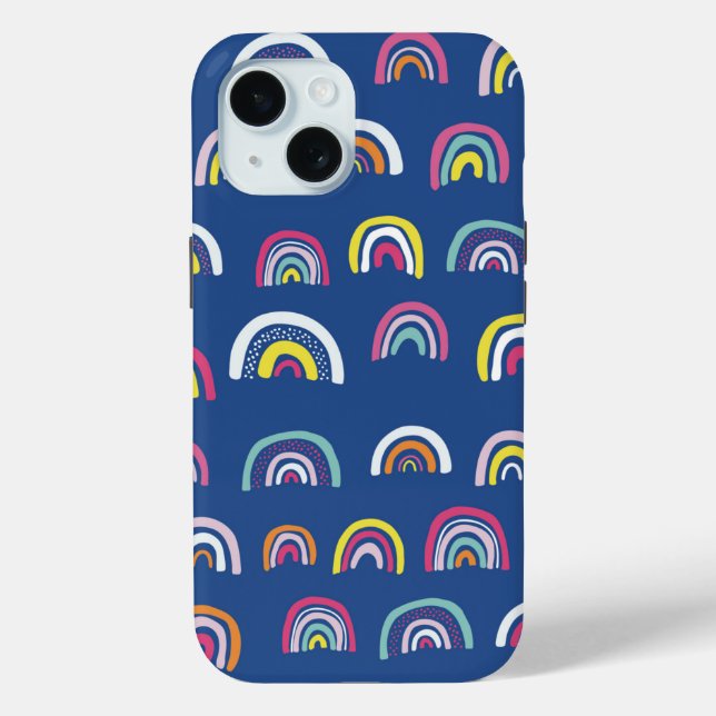 Blue Rainbow iPhone Case (Rückseite)