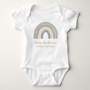 Blue Rainbow Pregnancy Ankündigung Baby Bodysuit Baby Strampler