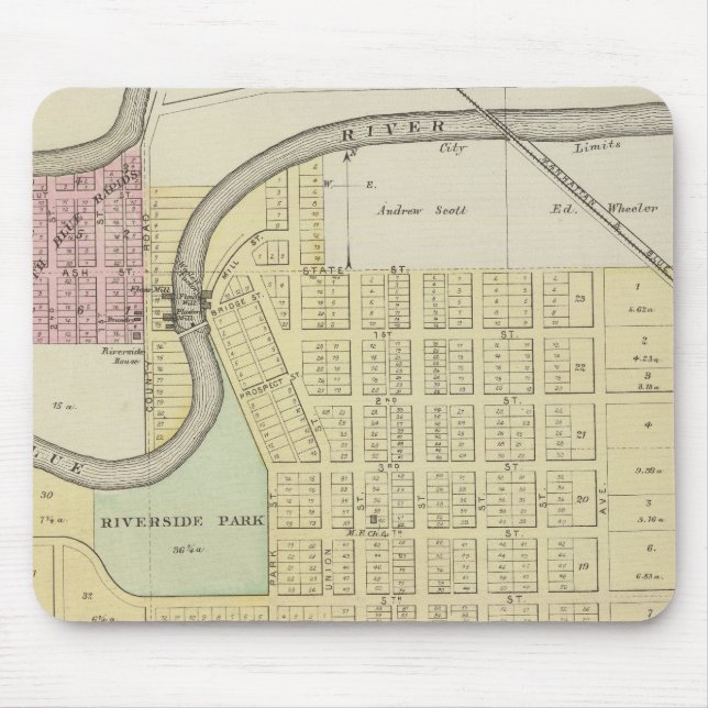 Blue Rapids, Marshall Landkreis, Kansas Mousepad (Vorne)