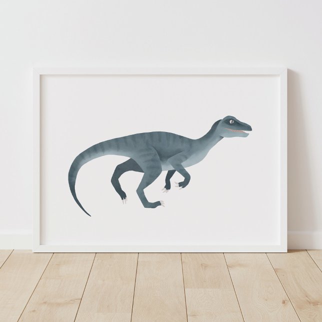 Blue Raptor Dinosaurier Kids Room Poster (Von Creator hochgeladen)