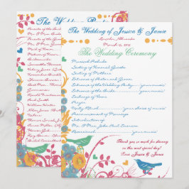 Blue Raspberry Wildblume Bloom Bird Wedding Einladung