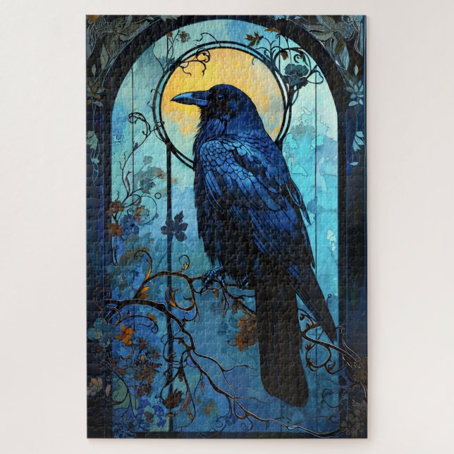 Blue Raven Jigsaw Puzzle (Vertikal)