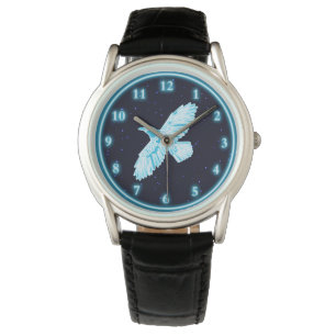 Blue Raven on Stars Armbanduhr