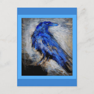 Blue Raven von Sharles Postkarte