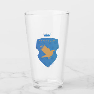 Blue RAVENCLAW™ Crowned Wappen Glas