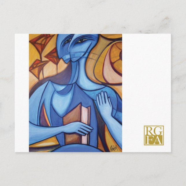 Blue Reader Postcard Postkarte (Vorderseite)