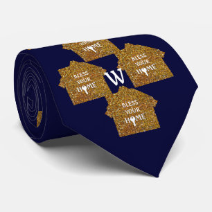 Blue Real Anwesen BLESS DEIN ZUHAUSE Glitzer Mono Krawatte