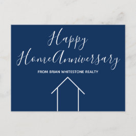 Blue Real Anwesen Company Custom House Marketing Postkarte