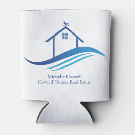 Blue Real Anwesen Company Zuhause - Modern Logo Dosenkühler