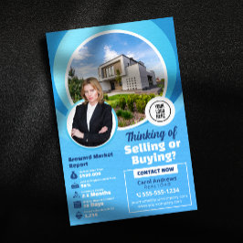 Blue Real Anwesen Market Report Realtor & Broker Flyer