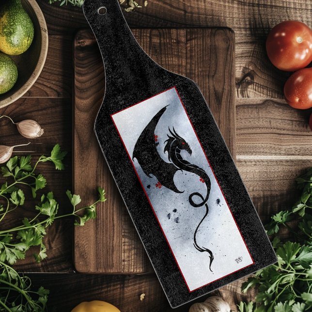 Blue Red Blume Black Dragon Schneidebrett (Von Creator hochgeladen)