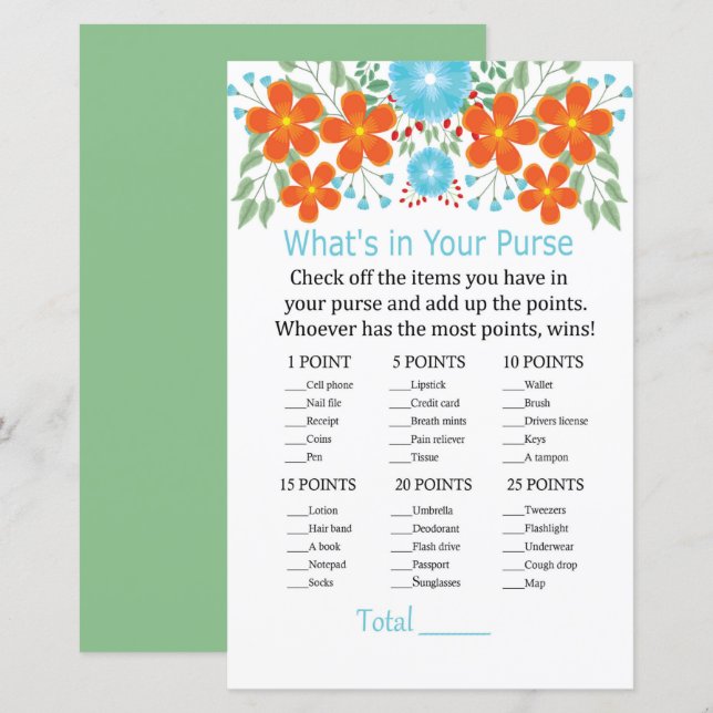 Blue Red Blume Was ist in deinem Handyspiel? (Vorne/Hinten)