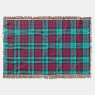 Blue Red Campbell Tartan Blackwatch Kariert Decke